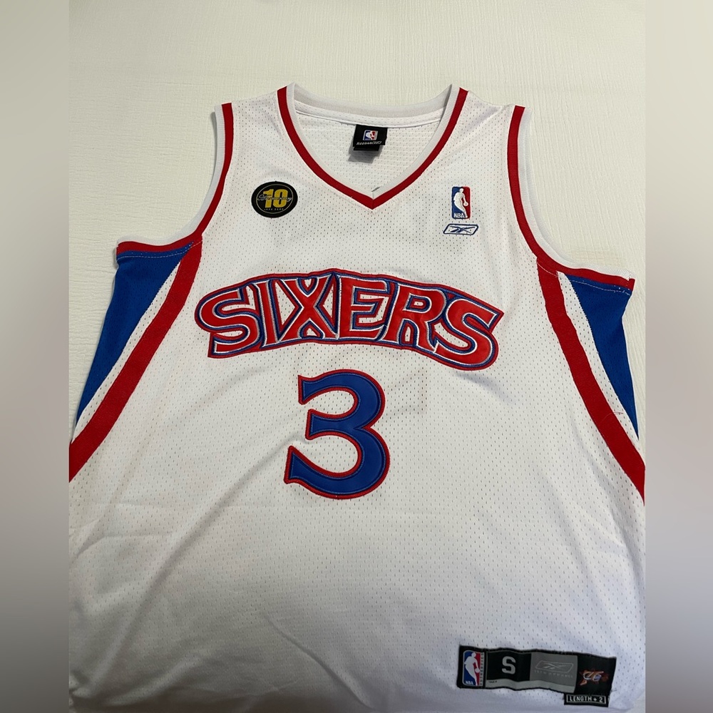 Allen Iverson 76ers jersey retro men’s small